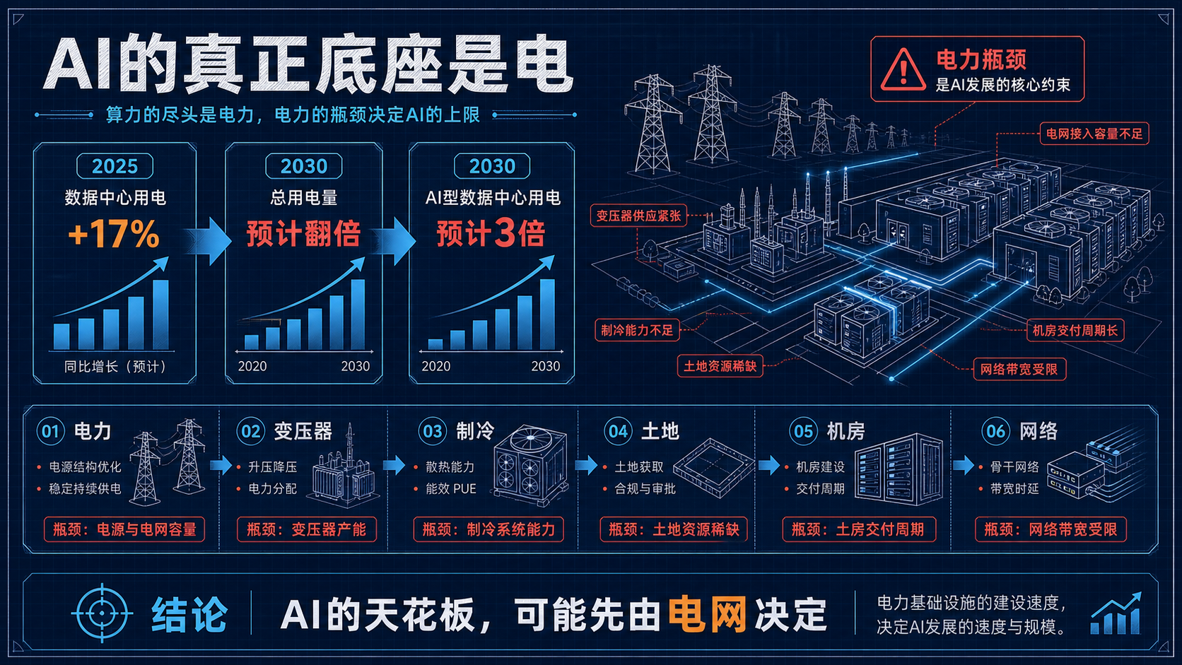 AI能源与电力瓶颈趋势图